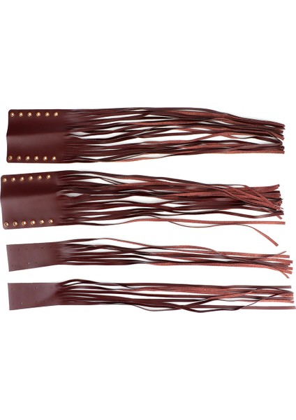 Evrensel El Sapları Püskül Saçak Wrap Kapak Motosiklet Fren Debriyaj Kolu Flama 7 / 8in 1in Için Fit Yamahaburgundy (Yurt Dışından)