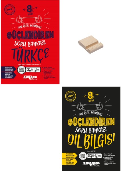 Lgs 8. Sınıf Güçlendiren Türkçe ve Dil Bilgisi Soru Bankası + Telefon Tutucu