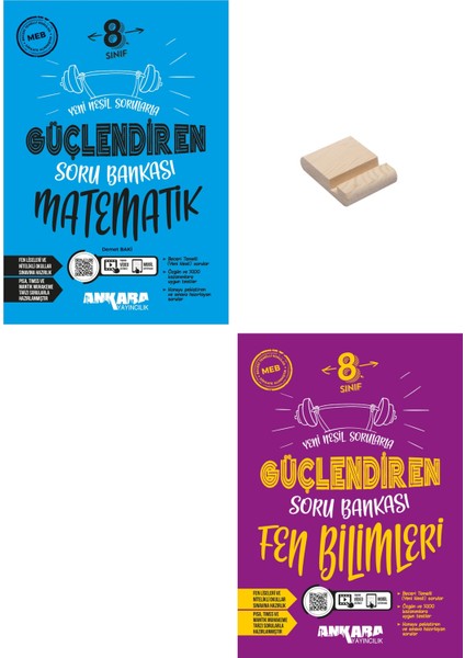 Lgs 8. Sınıf Güçlendiren Matematik ve Fen Bilimleri Soru Bankası + Telefon Tutucu