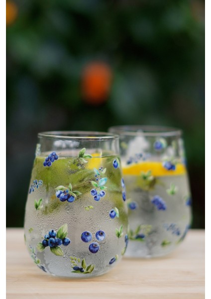 Caga Pinterest Yabanmersini Desenli 2 Parça Bardak ve Borosilikat Cam Sürahi (900 Ml) Takım Seti fiyatları