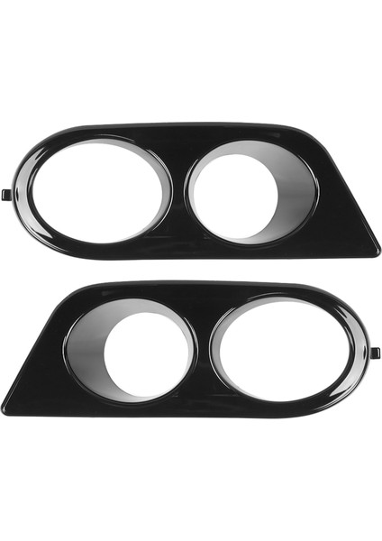 2 Adet Ön Tampon Sis Lambası Kapağı Çift Delikli Araba Aksesuarı Için Fit E46 M3 2001-2006GLOSSY Siyah (Yurt Dışından)