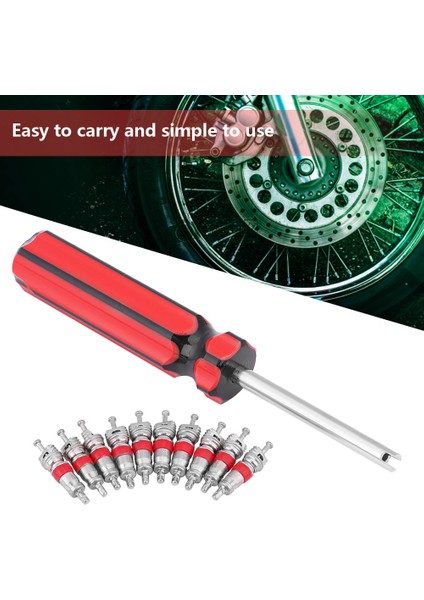 Motosiklet Tekerleği Lastik Vana Çekirdek 10 Adet Sökücü Aracı Tamir Temizleme Kiti (Yurt Dışından) modelleri