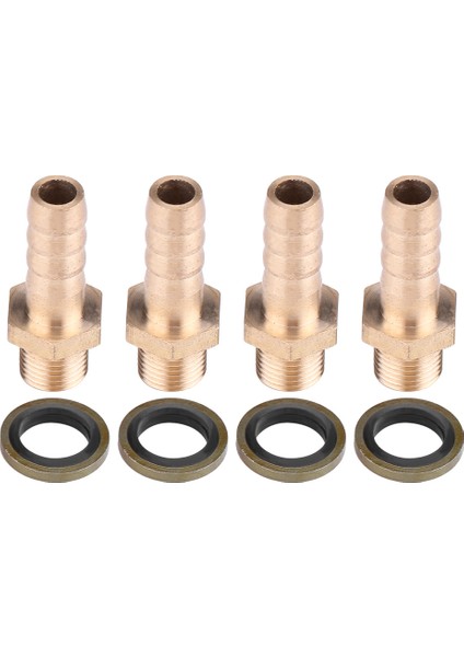 4 Adet Motosiklet Yağ Soğutucu Yağ Soğutmalı Sistem M8 Içi Boş Vida Adaptörü Uydurma M10 * 1.0 mm (Yurt Dışından) fırsatları