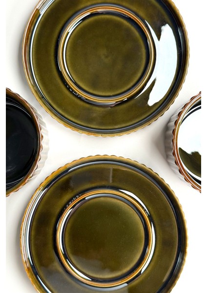 Renkli 4 Parça Çay Fincan Takımı, Şık ve Zarif Tasarım fiyatları