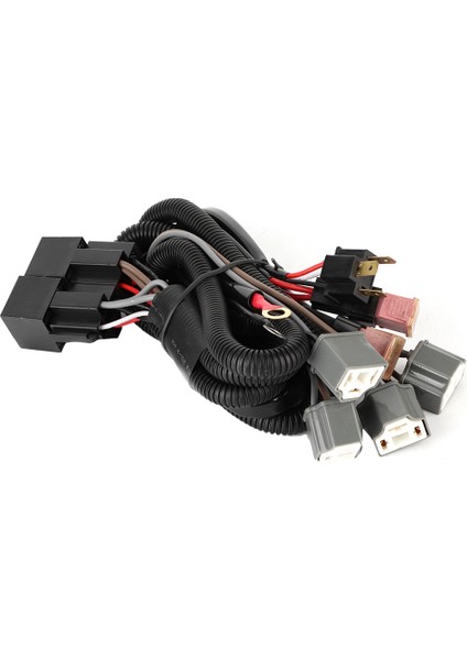 Araba LED Işık Far Kablo Demeti Aydınlatma Boost ile H4 Adaptörleri Dört Işıkları (Yurt Dışından)