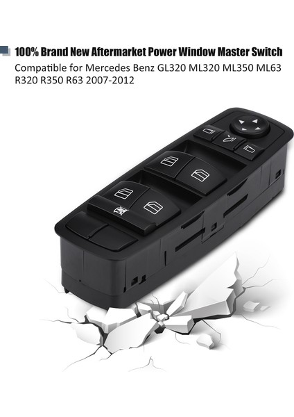 Güç Pencere Ana Şalter Mercedes Benz Için GL320 GL350 ML320 ML350 R63 2007-2012 2518300290 (Yurt Dışından) modelleri