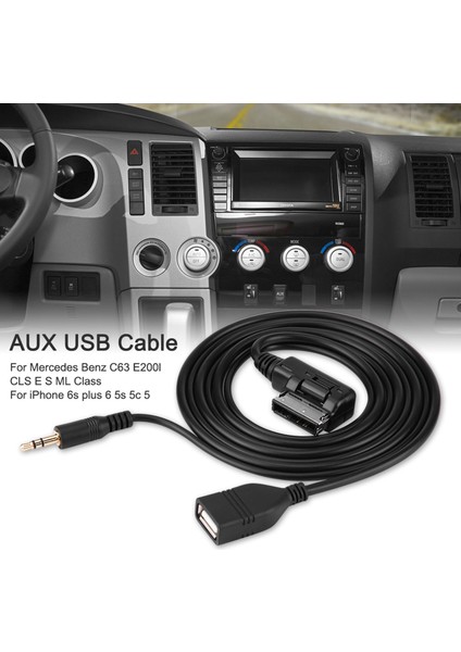 Araç Ses Aux USB Adaptör Kablosu Mercedes Benz Için C63 E200L Cls R E R E R E R E R E R E R E R E R E R E ml Sınıfı (Yurt Dışından) fırsatları