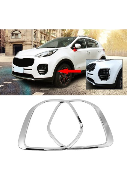 1 Çift Ön Sis Işık Lambası Kapak Trim Çerçeve Kia Sportage Için Kx5 Ql 2015-2018 (Yurt Dışından) fırsatları