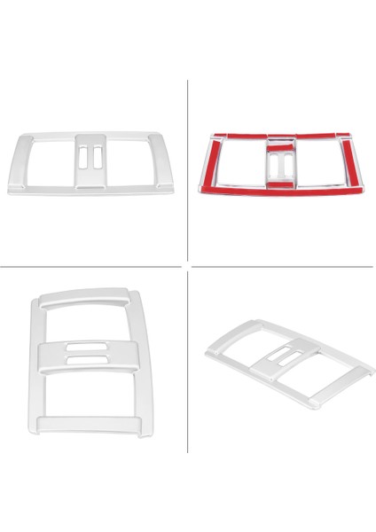 Arka Klima Havalandırma Çıkışı Krom Çerçeve Trim Için Bmw 1 2 3 4 Serisi 3gt F20 F22 F30 F32 (Yurt Dışından) modelleri