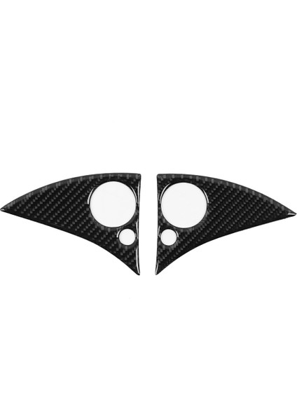 2 Adet Karbon Fiber Araba Direksiyon Düğmesi Trim Sticker Çıkartma Mercedes W204 C Sınıfı 07-10 (Yurt Dışından)