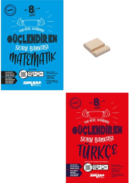 Lgs 8. Sınıf Güçlendiren Matematik ve Türkçe Soru Bankası + Telefon Tutucu