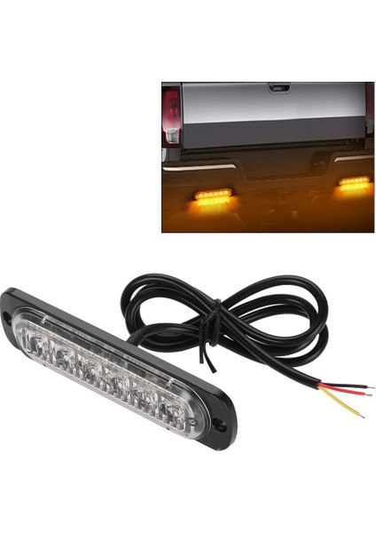 4 Adet 12-24 V Araba 6 LED Flaş Strobe Acil Uyarı Işık Grille Yanıp Sönen Light Sarı (Yurt Dışından) fiyatları