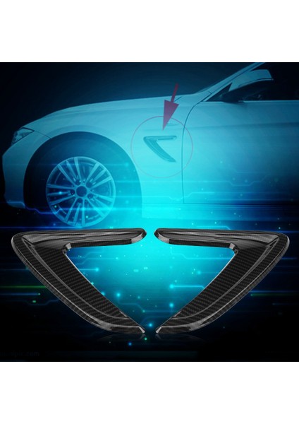 Araba Yan Havalandırma Kapağı Trim Çamurluk Sticker Bmw 3 Serisi Için F30 2012-2016 Karbon Fiber (Yurt Dışından) fiyatları