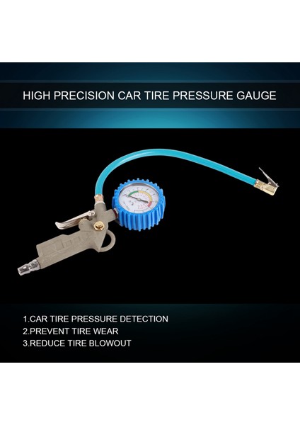 Araba Kamyon Motosiklet Lastiği Lastik Hava Basıncı Şişirme Ölçer Ölçer Cihazı 0-220PSI (Yurt Dışından) fiyatları
