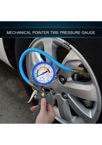Araba Kamyon Motosiklet Lastiği Lastik Hava Basıncı Şişirme Ölçer Ölçer Cihazı 0-220PSI (Yurt Dışından) modelleri