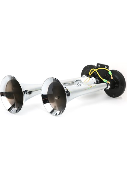 Evrensel Araba Pnömatik Havalı Korna Çift Trompet 130DB 12 V / 24 V Tren Oto Kamyon Kamyon Abs Metal (Yurt Dışından) fiyatları
