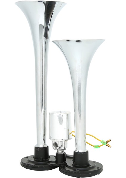 Evrensel Araba Pnömatik Havalı Korna Çift Trompet 130DB 12 V / 24 V Tren Oto Kamyon Kamyon Abs Metal (Yurt Dışından) fırsatları