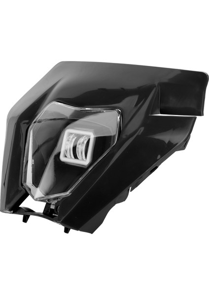 Evrensel Motosiklet Far Yüksek / Düşük Işın LED Far 60W 6000K Gündüz Farı Siyah (Yurt Dışından) fırsatları