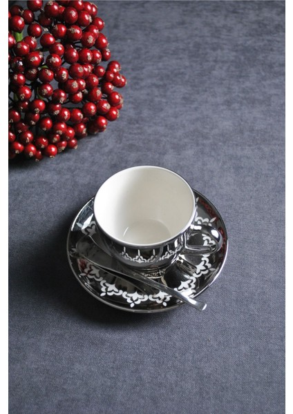 18 Parça Gümüş Çay Fincan Takımı, Şık ve Zarif Kahve Seti fiyatları