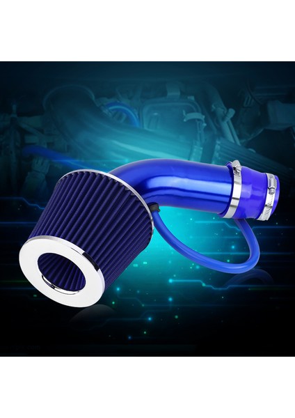76MM 3 Inç Evrensel Araba Soğuk Hava Girişi Filtre Alüminyum Indüksiyon Hortum Boru Kiti Mavi (Yurt Dışından) fırsatları