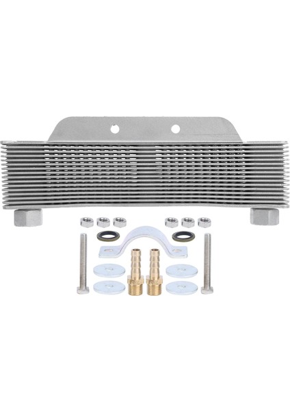 16 Satır Motor Yağı Soğutucu Soğutma Radyatörü Evrensel 125-250CC Motosiklet Atv Kir Bisiklet (Yurt Dışından)