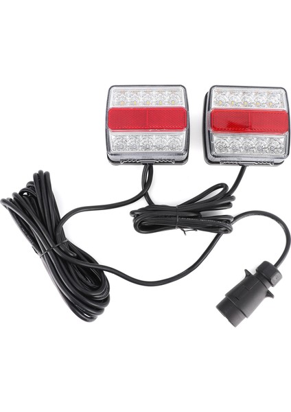 1 Çift Manyetik LED Römork Çekme Lightboard Işık Arka Kuyruk Kurulu Lamba W / 10 M Kablo (Yurt Dışından)