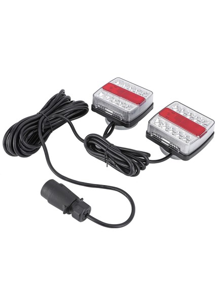 1 Çift Manyetik LED Römork Çekme Lightboard Işık Arka Kuyruk Kurulu Lamba W / 10 M Kablo (Yurt Dışından) fiyatları