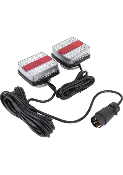 1 Çift Manyetik LED Römork Çekme Lightboard Işık Arka Kuyruk Kurulu Lamba W / 10 M Kablo (Yurt Dışından) modelleri