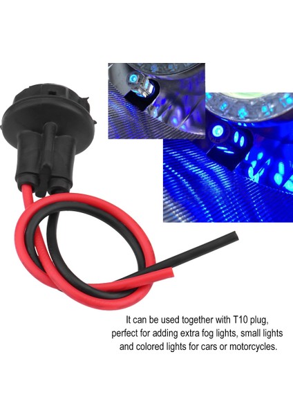 10 Adet Araba T10 Lamba Ampulü Soket Tutucu Konnektör Uzatma LED Işık Bazı Adaptörü (Yurt Dışından) fırsatları