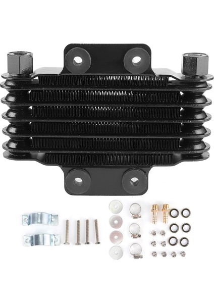 6 Satır Motor Yağı Soğutucu Siyah Soğutma Radyatörü Parçaları 125‑250CC Motosiklet Dirt Bike Atv (Yurt Dışından)