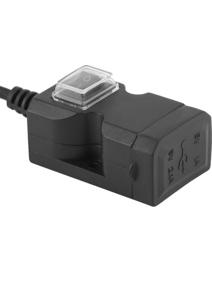 12V Çift USB Bağlantı Noktası Motosiklet Şarj Cihazı Su Geçirmez Gidon Şarj Cihazı 5V 1A / 2.1 A Adaptörü Telefon Güç OUTLET12-24V (Yurt Dışından) fırsatları