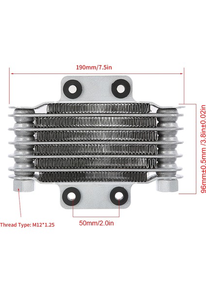 Alüminyum 85ML Motor Yağı Soğutucu Soğutma Radyatörü 100CC-250CC Motosiklet Dirtbike Atv Gümüş (Yurt Dışından) fiyatları