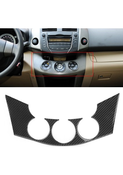 Yumuşak Karbon Fiber Merkezi Konsol Anahtarı Paneli Trim Toyota Için Fit Rav4 06-12 (Yurt Dışından) fırsatları