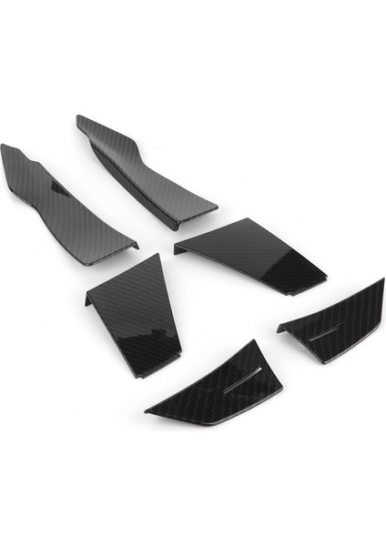 Çift Ön Dudak Splitter Tampon Yan Yüzgeçleri Abs Gövde Spoiler Fit 3 Serisi F80 M3 15-19 (Yurt Dışından) modelleri