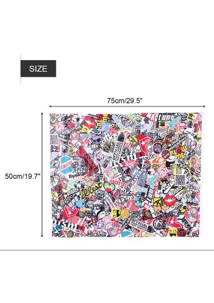 50 * 75 cm Oto Araba Karikatür Kaya Panda Graffiti Bomba Sticker Wrap Sac Rulo Çıkartmaları Filmi (Yurt Dışından) modelleri
