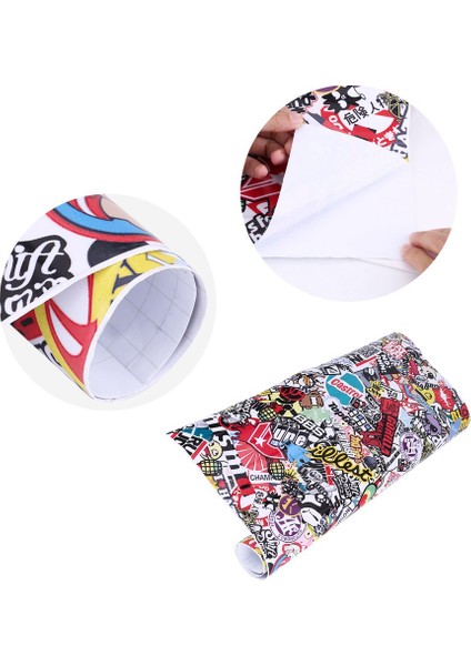 50 * 75 cm Oto Araba Karikatür Kaya Panda Graffiti Bomba Sticker Wrap Sac Rulo Çıkartmaları Filmi (Yurt Dışından) fırsatları