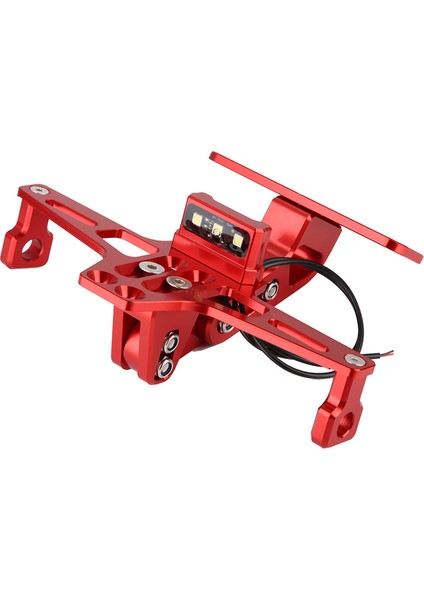 LED Işık ile Evrensel Alüminyum Motosiklet Arka Plaka Montaj Tutucu (Yurt Dışından)