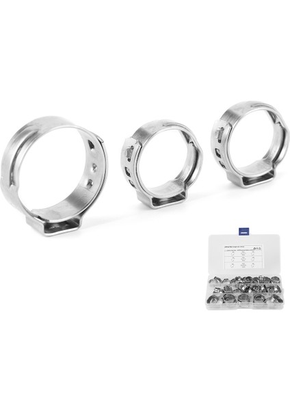 42 Adet Paslanmaz Çelik Cinch Kelepçeleri Yüzükler Tek Kulak 1/2in 3 / 4in Pex Boru Boru Tesisat Bağlantıları (Yurt Dışından) fırsatları