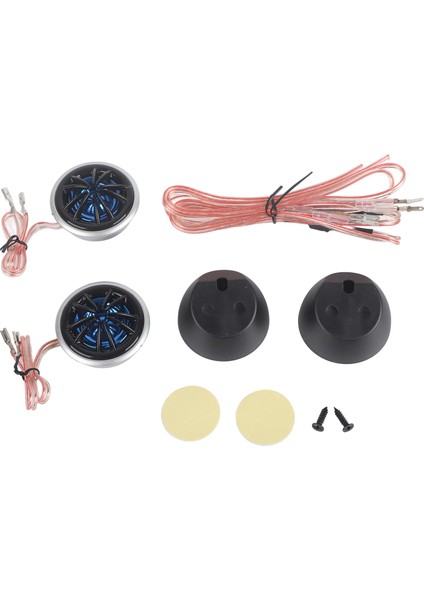 1 Çift Araba Hoparlör Müzik Çalar Ses Süper Güç Yüksek Sesle Kubbe Tweeter 130W (Yurt Dışından)