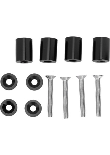 Araba Alüminyum Alaşımlı Motor Kaputu Havalandırma Spacer Yükseltici 6mm Motor Için Fit (Siyah) (Yurt Dışından)