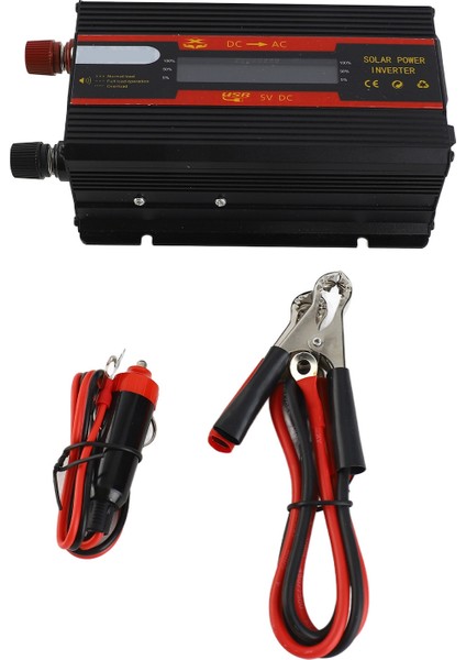 Dc 12V Ac 220V Araç Invertörü 3000W Tepe Güç LCD Ekran Modifiye Dalga Dönüştürücü (Yurt Dışından)