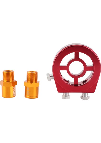 Evrensel Alüminyum Yağ Filtresi Soğutucu Sandviç Plaka Yağ Basınç Sıcaklık Ölçer Adaptör Kiti (Yurt Dışından)