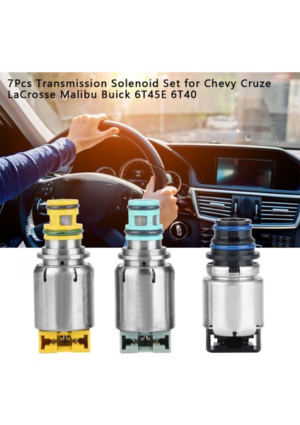 7 Adet Şanzıman Solenoid Seti Chevy Cruze Lacrosse Malibu 6T45E 6T40 (Yurt Dışından) fırsatları