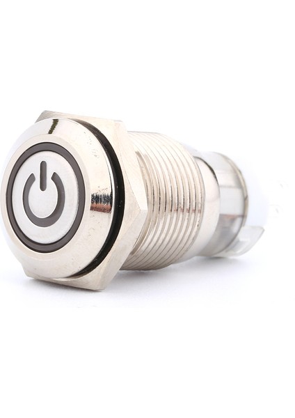 16MM 1no 1nc Bağlantı Metal LED Açma/kapama Düğmesi Mandallama Basma Güç Düğmesi 12V (Yurt Dışından) fiyatları