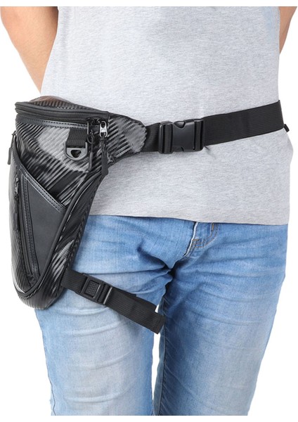 Erkekler Moda Motosiklet Bacak Çantası Dalı Sürme Bel Çantası (Yurt Dışından) fırsatları