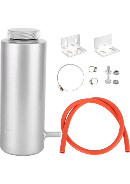 Radyatör Soğutma Alüminyum Toplama Tankı 80ML Rezervuar Otomobil Universalsilver (Yurt Dışından)