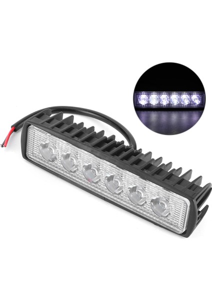 6led 18W Süper Parlak Araba Sürüş Çalışma Spot Lamba Sel Işın Işık Suv Motosiklet Tekne Için (Yurt Dışından) fırsatları