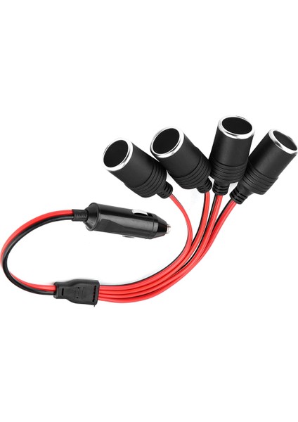 Yüksek Güç 4 Yollu Araç Şarj Çakmak Priz Splitter Adaptörü (Yurt Dışından)