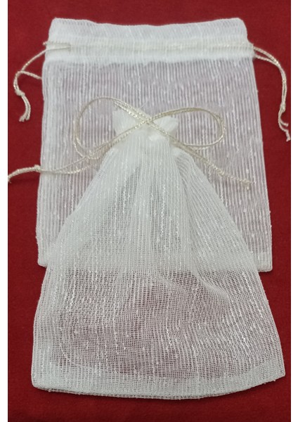Desenli Tül Kese 13*17 cm Ebatında 12 Adettir Hediyelik Bohçalık Çeyizlik Çerez Sabun Kesesi fırsatları