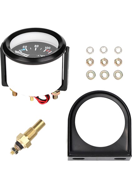 2 Inç 52MM Evrensel Araba Kamyon LED Dijital Su Sıcaklık Göstergesi Enstrüman Aracı (Yurt Dışından)